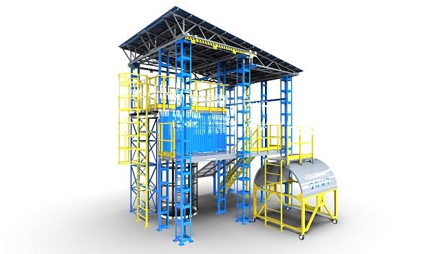 г.Новочебоксарск.На «Химпроме» открыт «Альпинист» – первый в Чувашии полигон обучения высотным работам